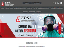 Tablet Screenshot of epsi.com.mx